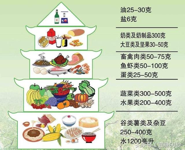 中国居民平衡膳食宝塔