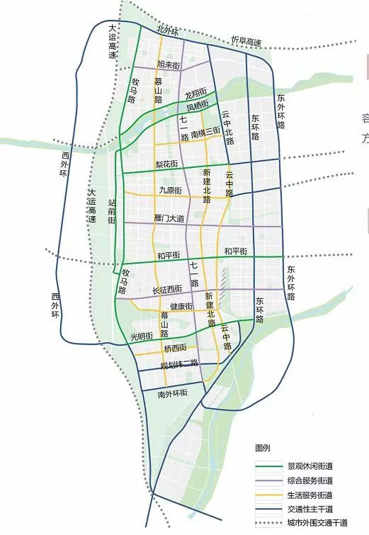 忻州市总体城市设计公示出炉,分为三大板块,事关每个