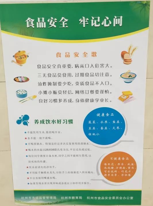 关注食品安全创建健康校园