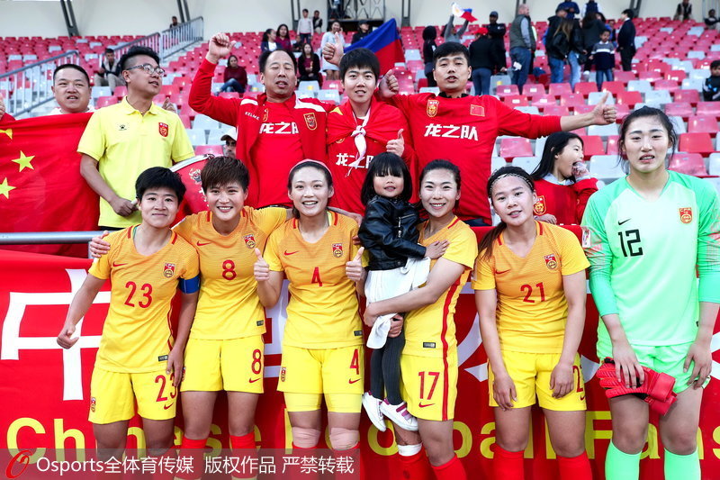女足亚洲杯-中国3-0完胜菲律宾 获世界杯参赛资格