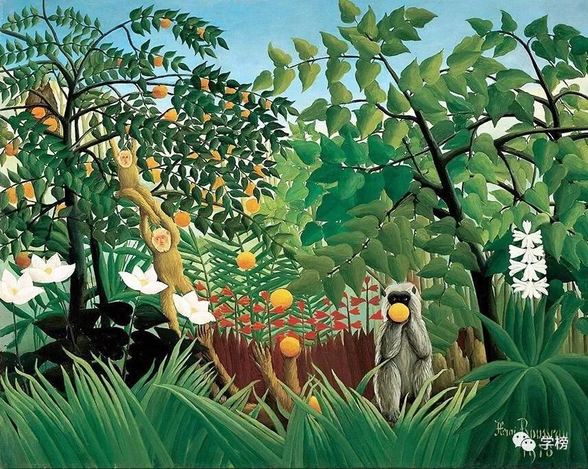 亨利·卢梭作品《热带雨林》