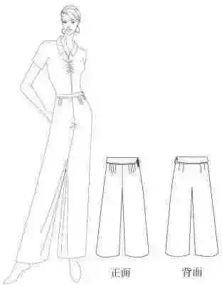 13款女装裤子款式图 结构制图,服装人必须会!