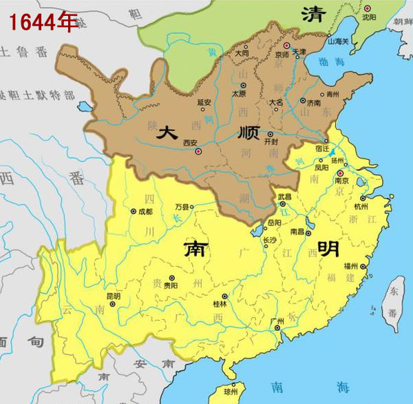 明朝各重要时期地图,见证大明王朝的兴起和衰亡