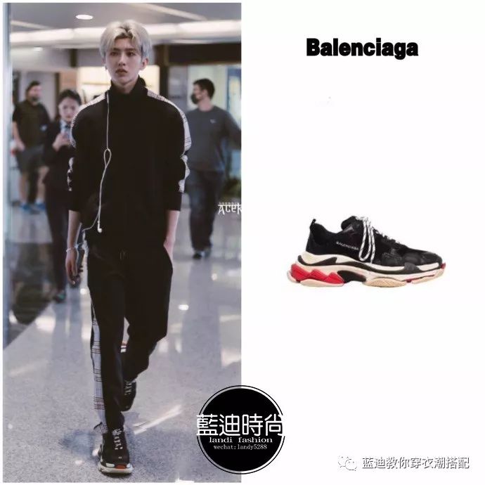 范思哲官方微博鞋子:@balenciaga triple s 摄影:acekun_蔡徐坤个站