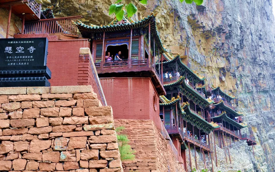 山西·悬空寺 悬空寺始建于北魏后期,到现在已经有1500多年的历史,是