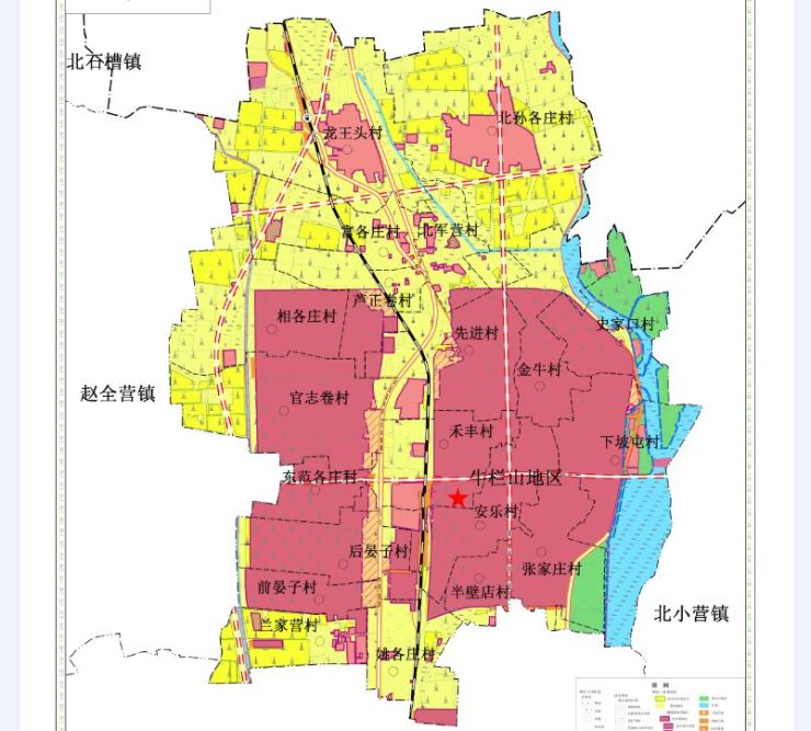 牛栏山地区土地利用总体规划图