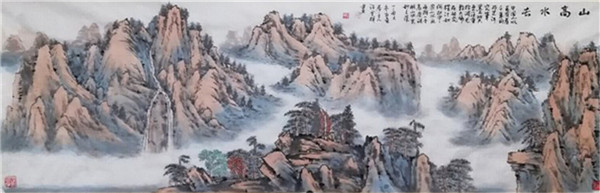 走进画家许金辉青绿山水艺术