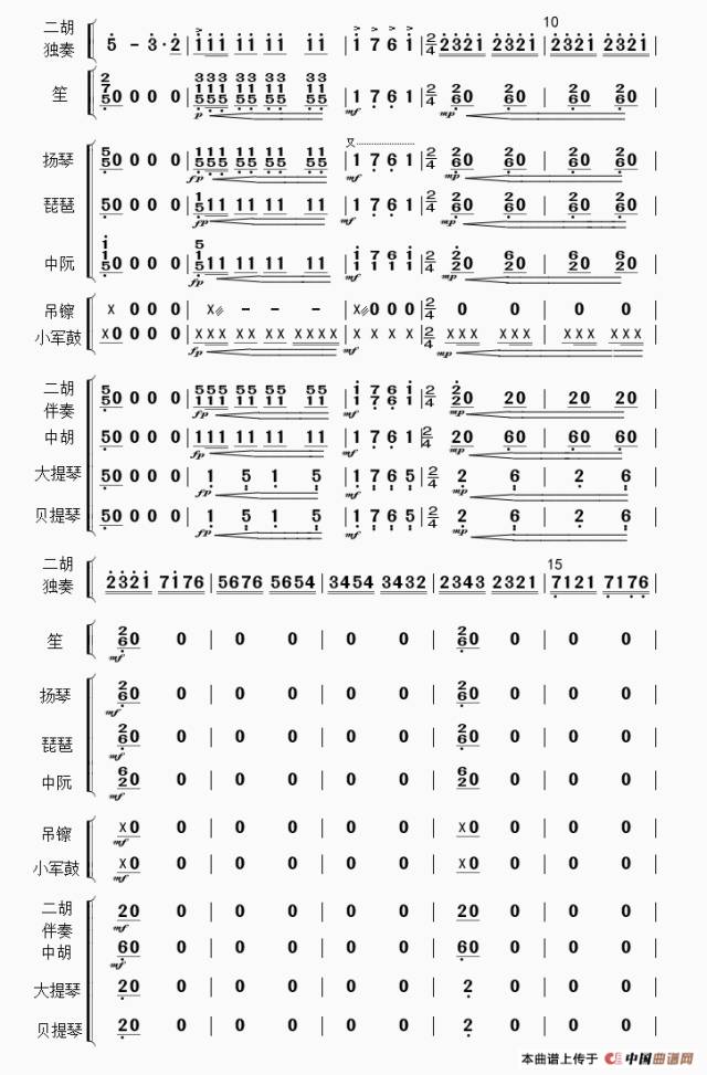 顶尖二胡演奏家合作,演绎二胡名曲《战马奔腾》,太震撼了!