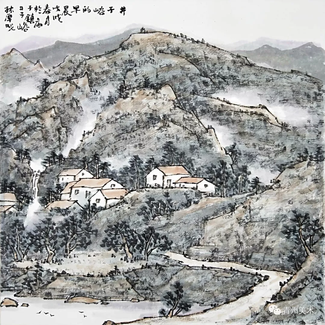 【情抒碧野 墨醉春山】"青州画家画青州"第二天