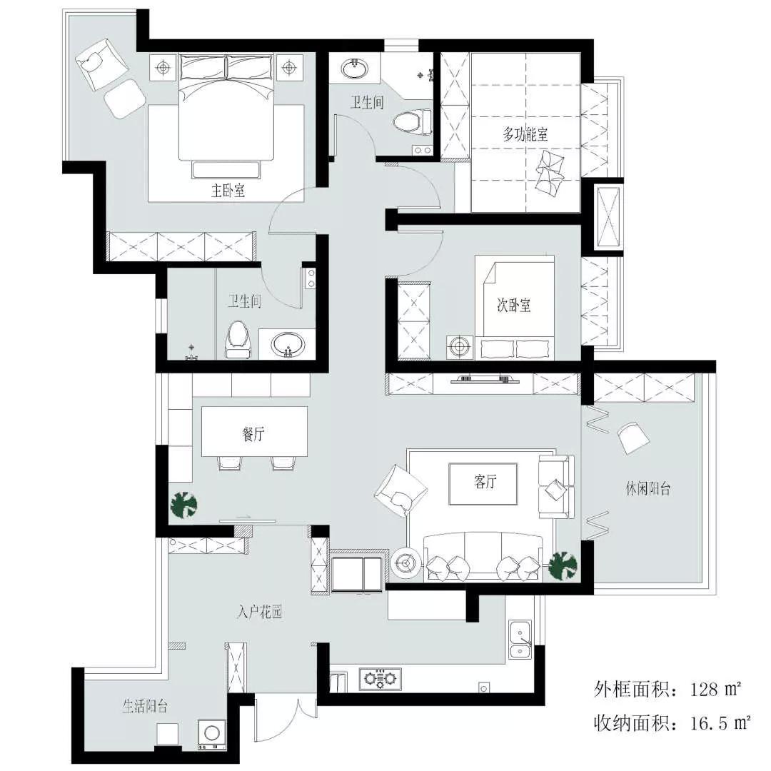 145㎡复古美式装修,厨房配色真心赞,餐厅卡座也好给力!