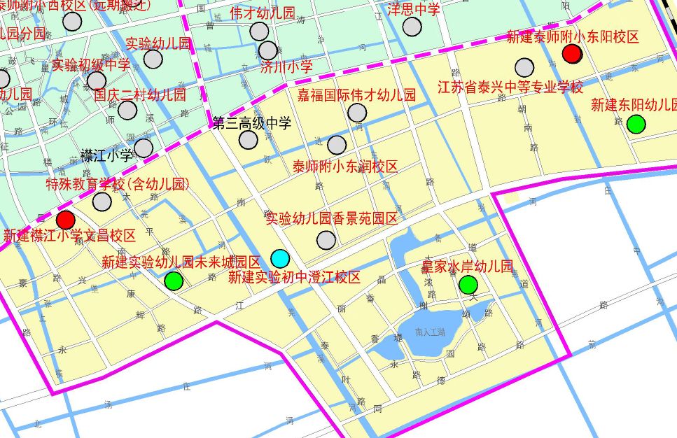 最全详解泰兴城区中小学和幼儿园规划以及两所学校2018动工时间