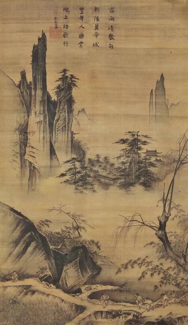 《踏歌图》 马远 191.8 x 104.5 cm 北京故宫博物院藏