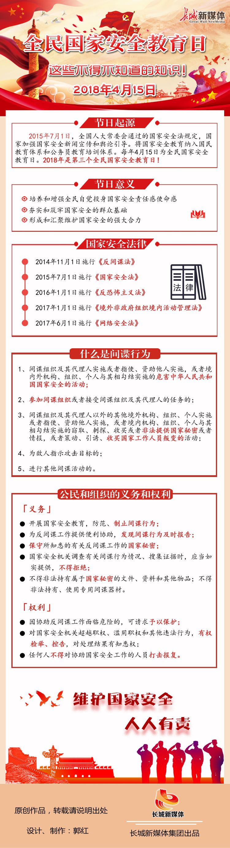 【图解】4月15日全民国家安全教育日 这些知识不得不知!