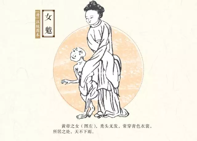 与雨神对应的是旱神,称女魃(bá).