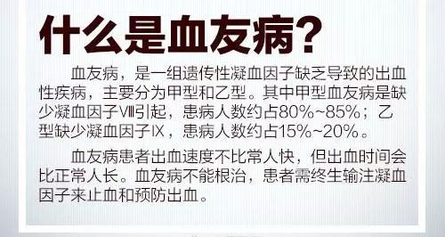 它包括血友病甲,血友病乙和血友病丙3种类型.