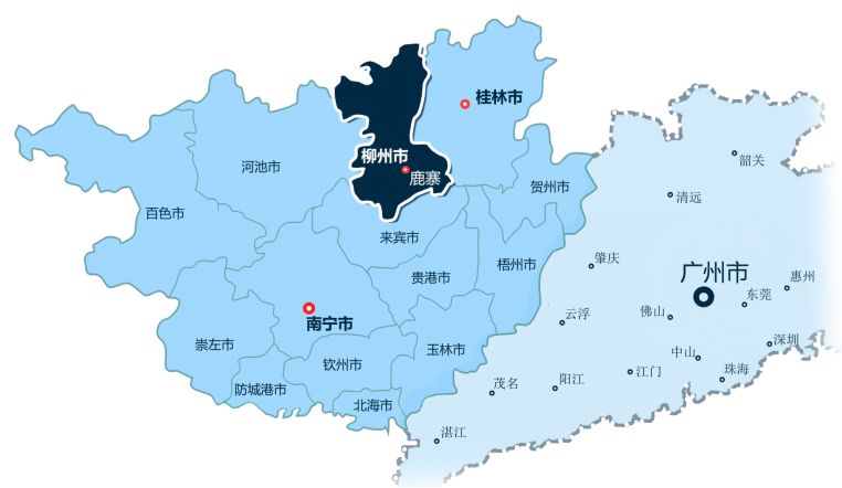 位于广西中部,是广西工业重镇柳州市的东大门,总面积2974.