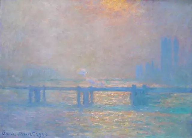 《charing cross bridge》, 1903 现藏于art institute of chicago