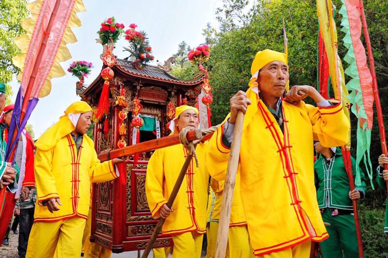 新叶"三月三",祭祖,赶庙会,像过大年一样