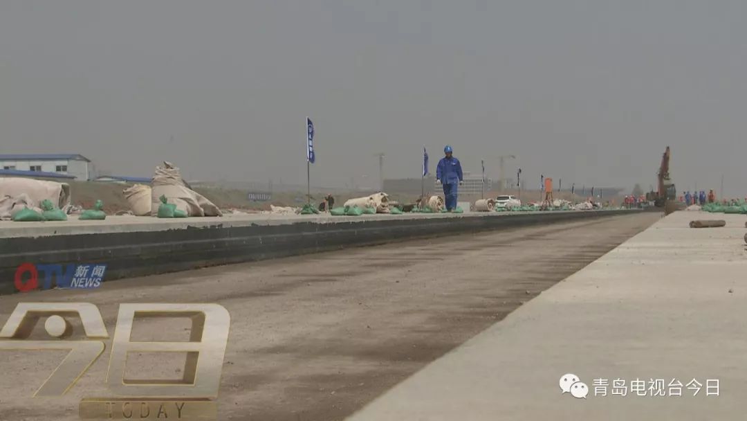 胶东国际机场跑道和停机坪要"露面"了!预计年底前初步完工!