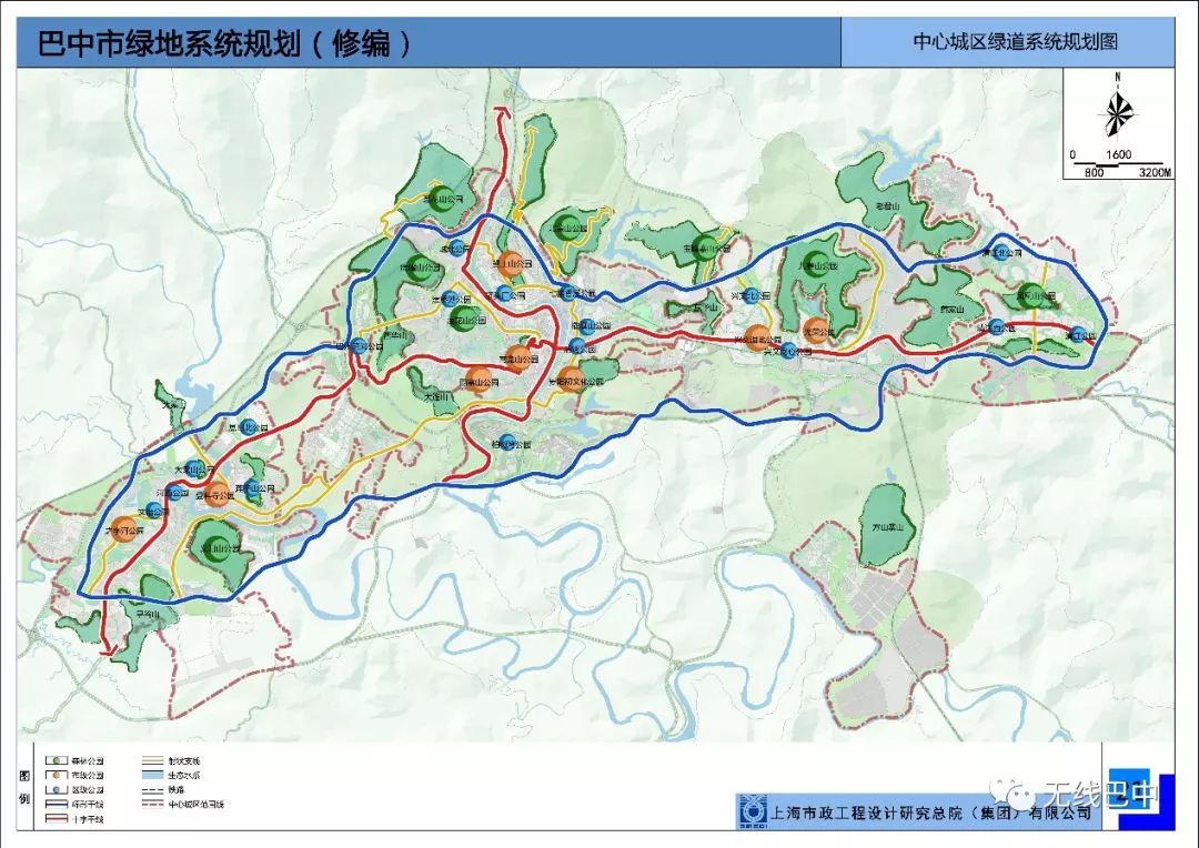 规划区绿道规划布局图