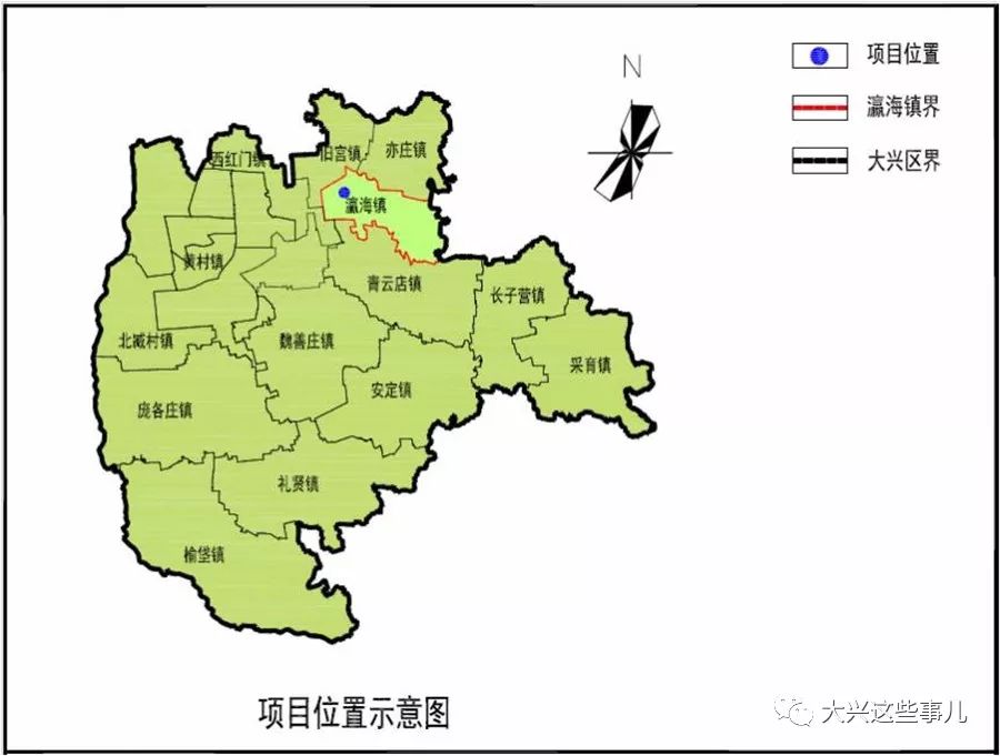 大兴区瀛海镇yz00-0803-0801等地块控制性详细规划位置示意图