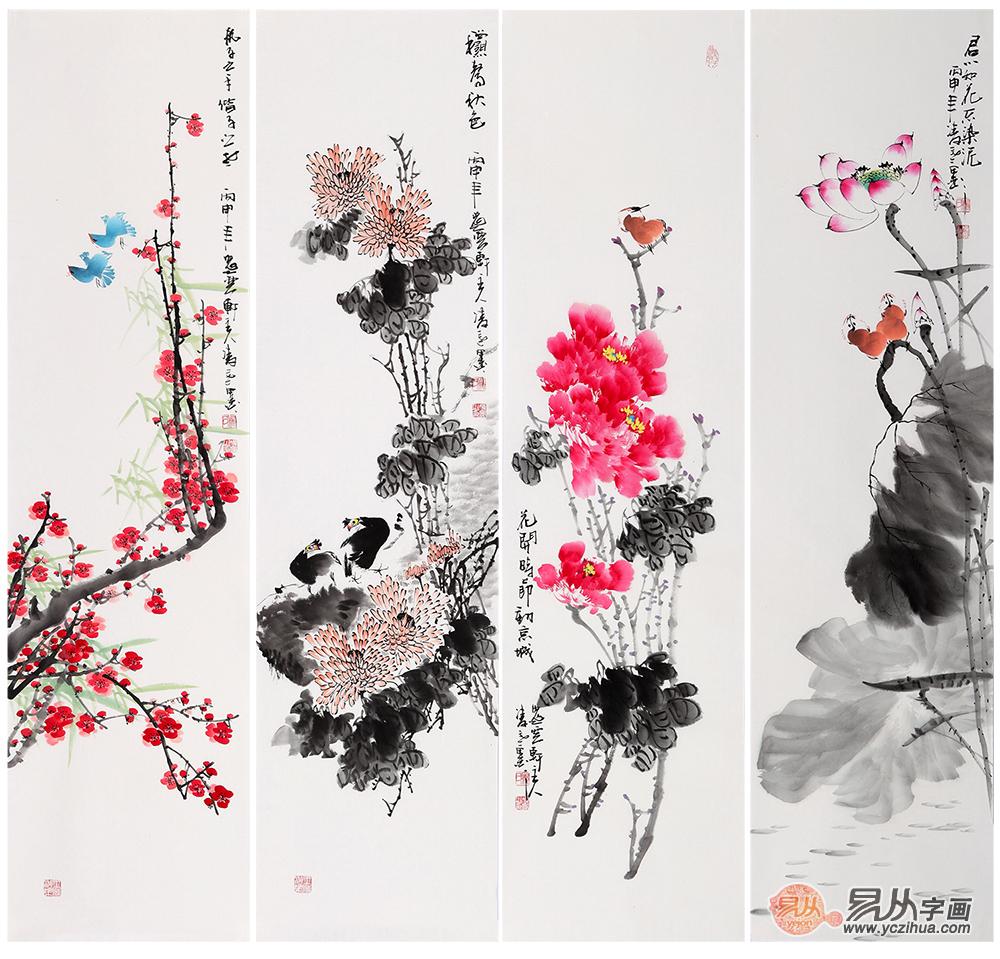 客厅挂什么样的画有品位,这些名家花鸟画更具艺术情怀