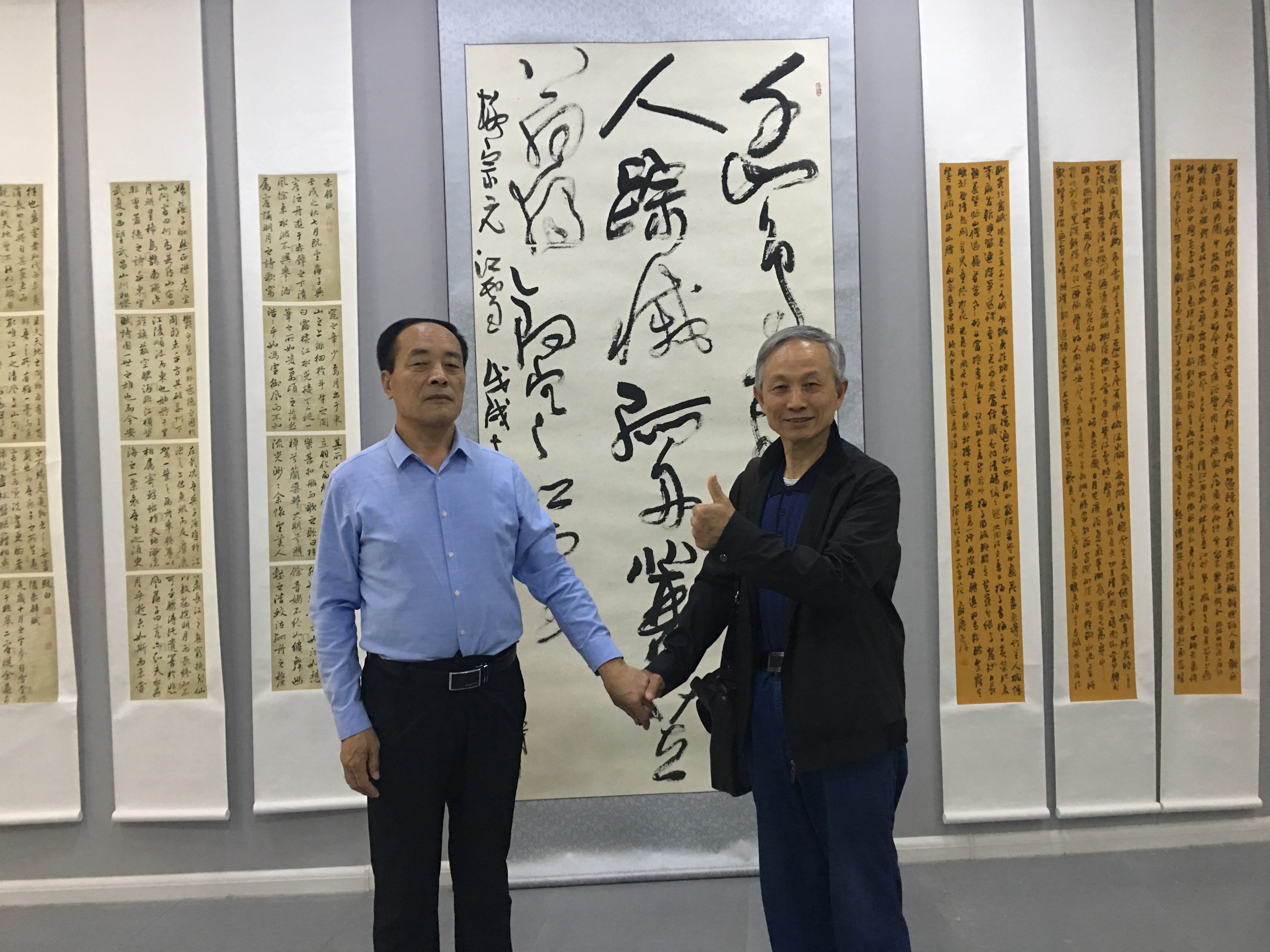 权希军师生书法作品展全国巡回展聊城站开幕