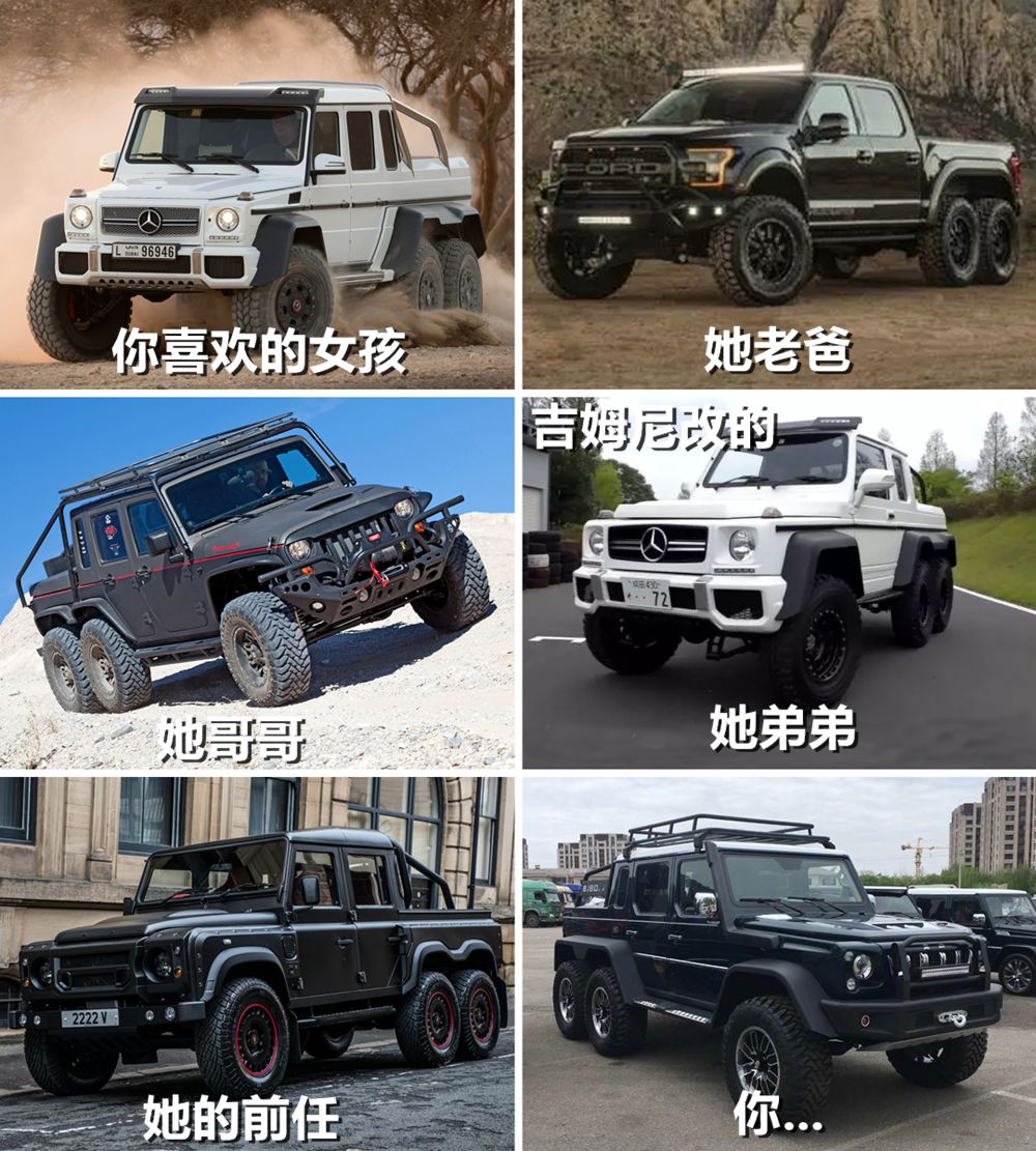 花40多万就能装850万的逼?街头惊现北汽版"g63 6x6"!