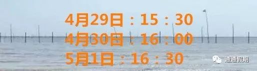 00—14:30 滩涂滑行,水上浮桥 15:00—16:30 踏浪赶海(根据具体潮汐表