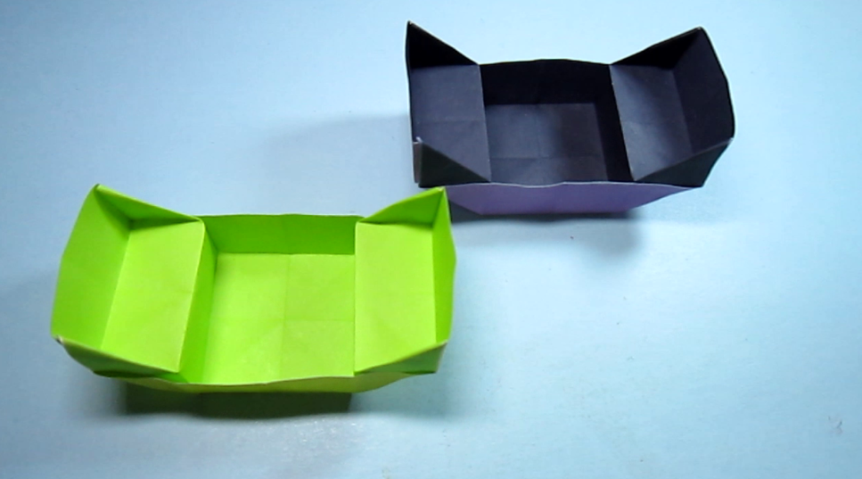 简单的小船折法,看一遍就能学会的双排座小船折纸