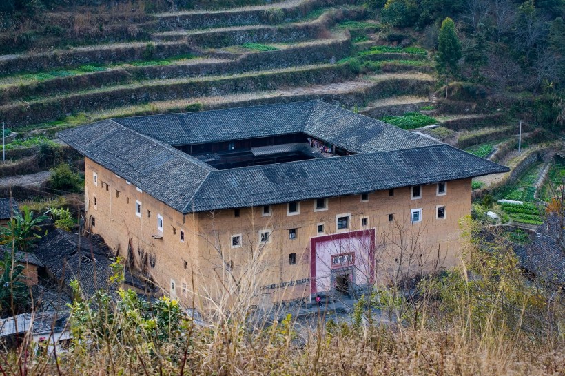 福建龙岩永定土楼风景图片库45张