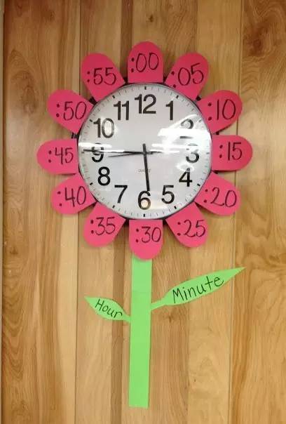 【时钟手工】幼儿园玩教具手工时钟,培养孩子的时间