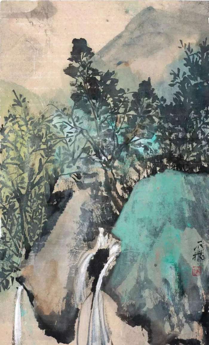 石桥山水 37×23cm石桥山水供养系列 45×45cm供养系列 45×45cm意象