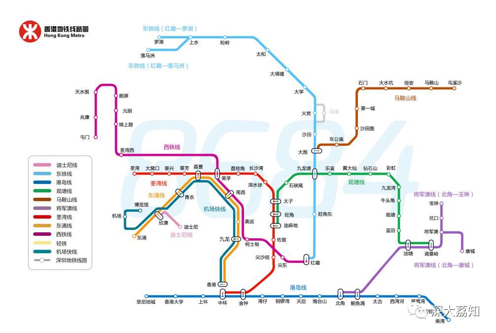 香港地铁路线图