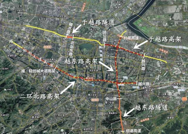 最近,329国道高架快速路,104国道(二环北路)高架快速路,这两条高架