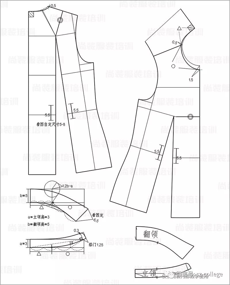 怎么裁剪女式中长外搭图片及步骤_女式长款衬衫裁剪图(2)