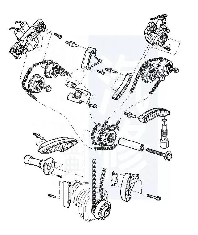 大众车系82张正时皮带安装示意图,值得修理工收藏