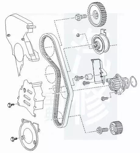大众车系82张正时皮带安装示意图值得修理工收藏