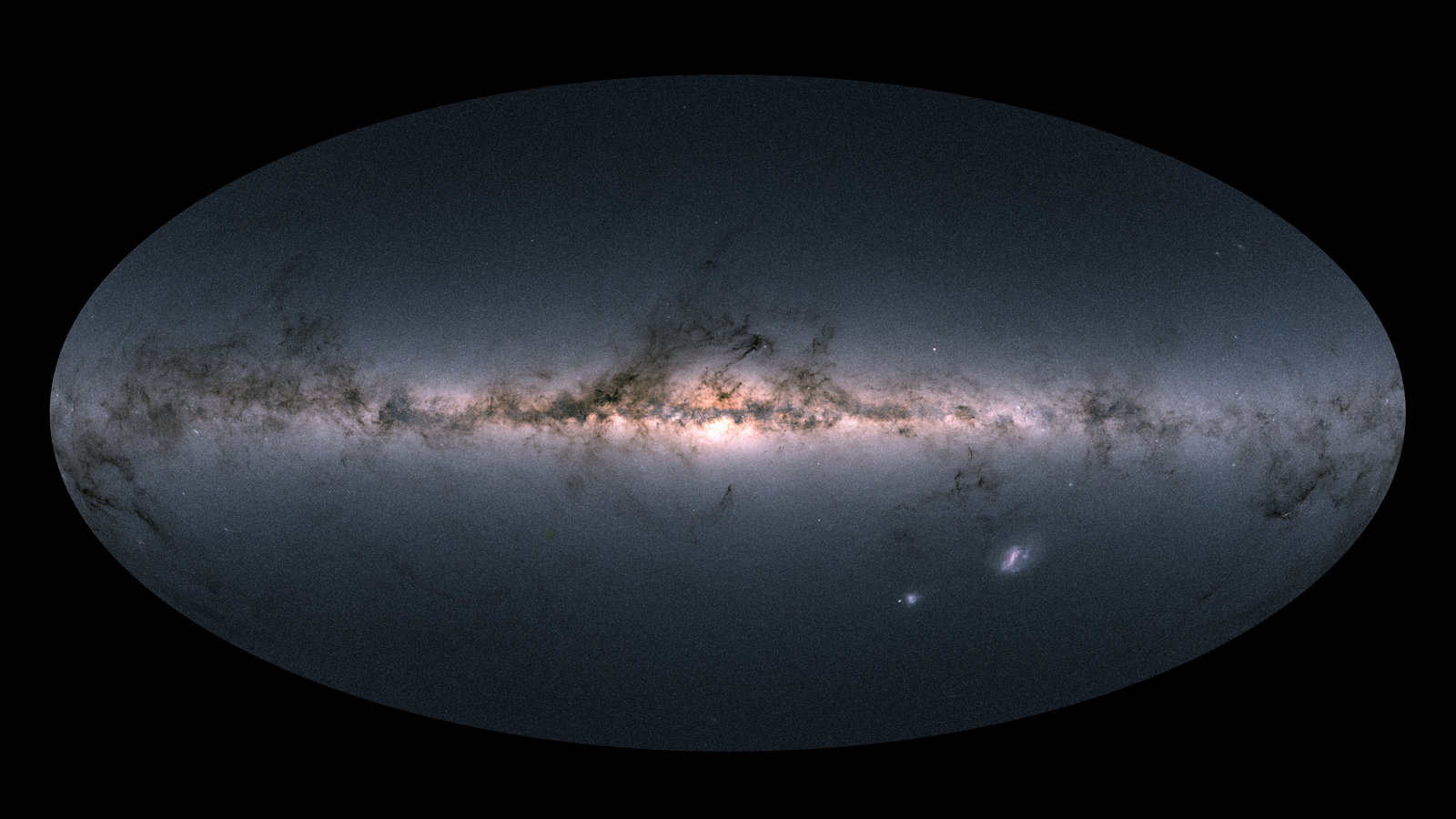 据消息,来自欧空局的gaia探测器为人类带来了银河系的第二张星图