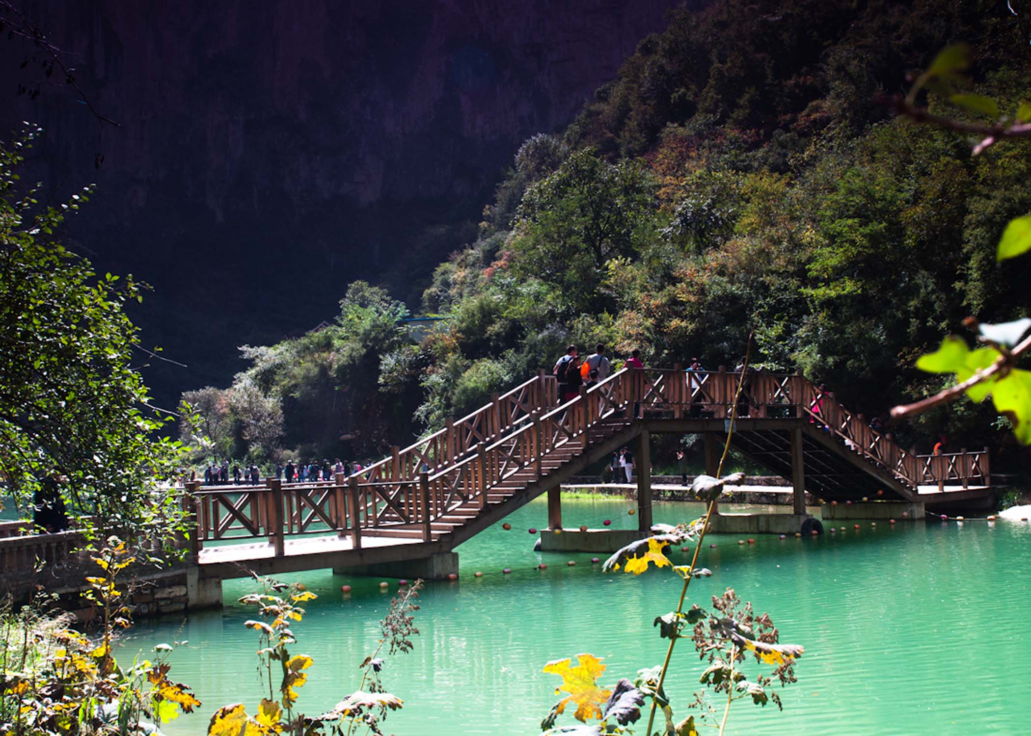 坐城际免费公交五一到平顺通天峡看美景