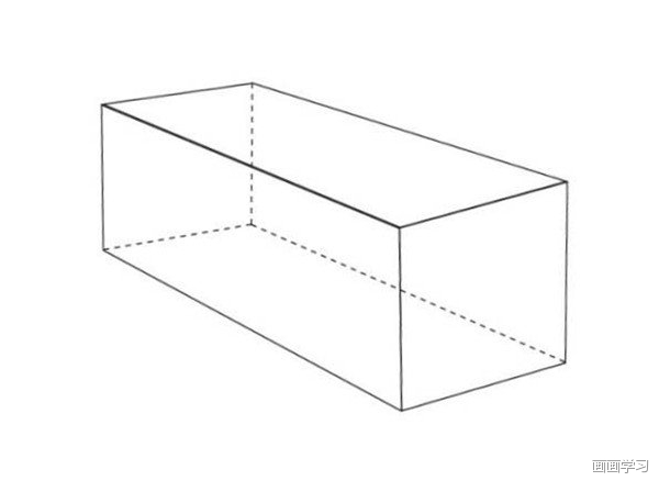 注意长方体的透视关系.