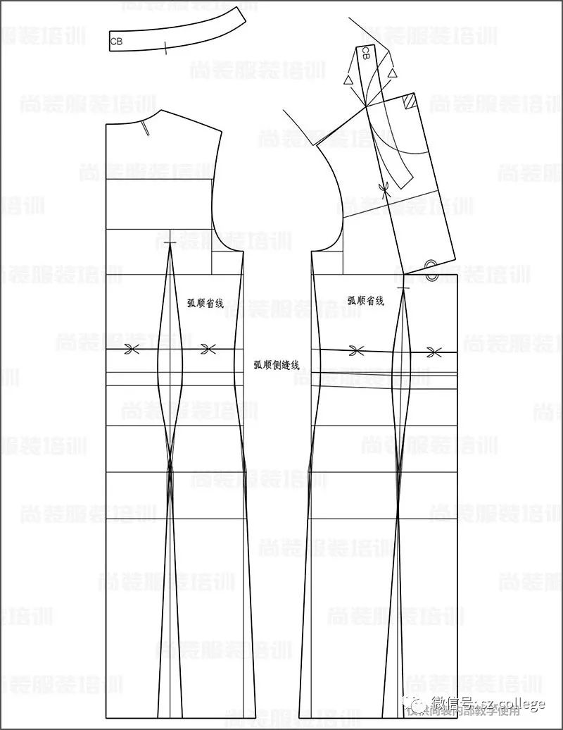 女装平面结构立体裁剪超详细步骤教程合集