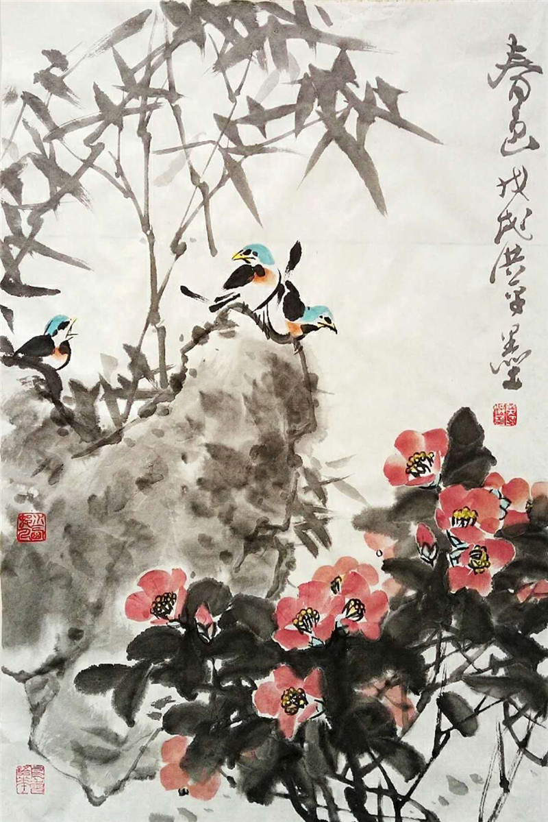 著名画家黄洪平的花鸟画艺术