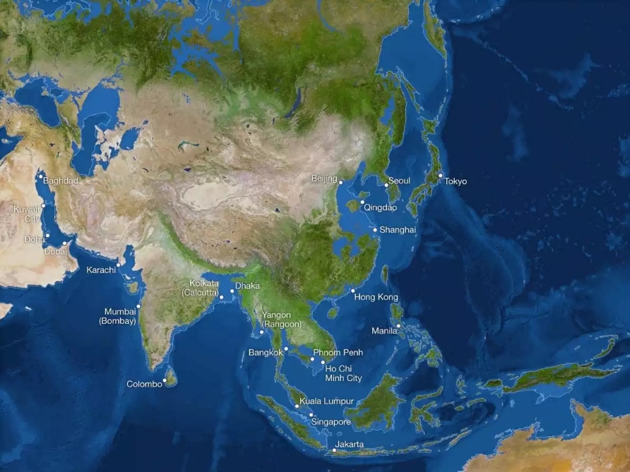 全球冰川融化后的世界地图图片
