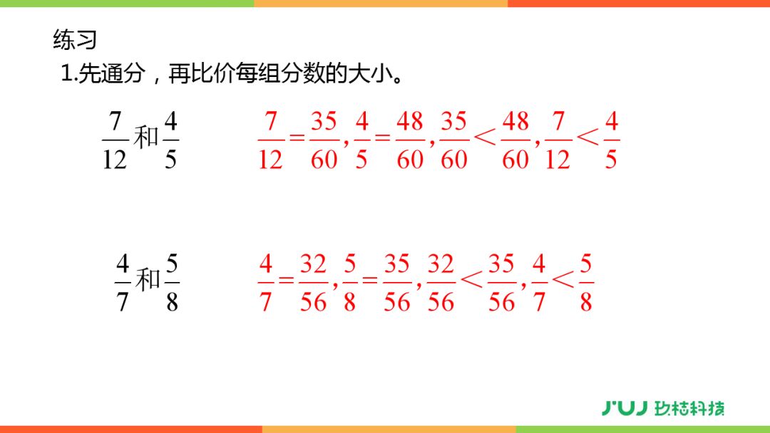 人教版五年级下册452通分讲解