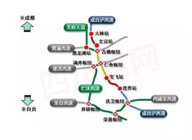 g4215蓉遵高速成自泸段大林至新场段