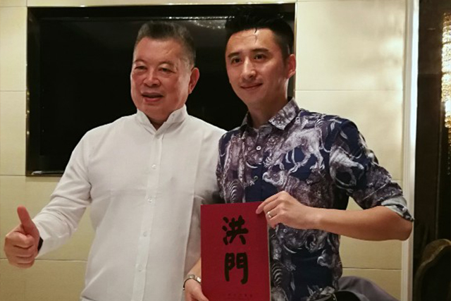 战神榜总裁李永涛于澳门威尼斯人大酒店会见全球洪门联合会总长刘会进