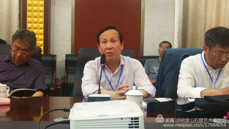 河北省书法家协会副主席吴占良北京师范大学书法学硕士丁一鹤会后