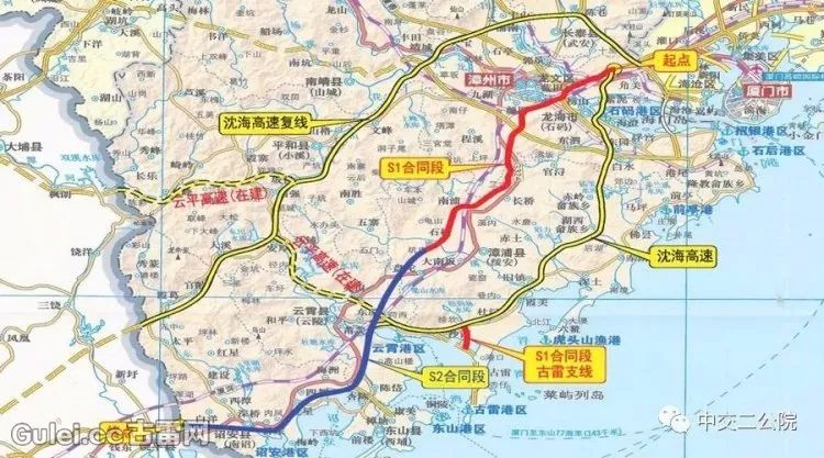 好消息:古雷开发区要扩建高速公路啦(杜浔枢纽延长古雷支线)!