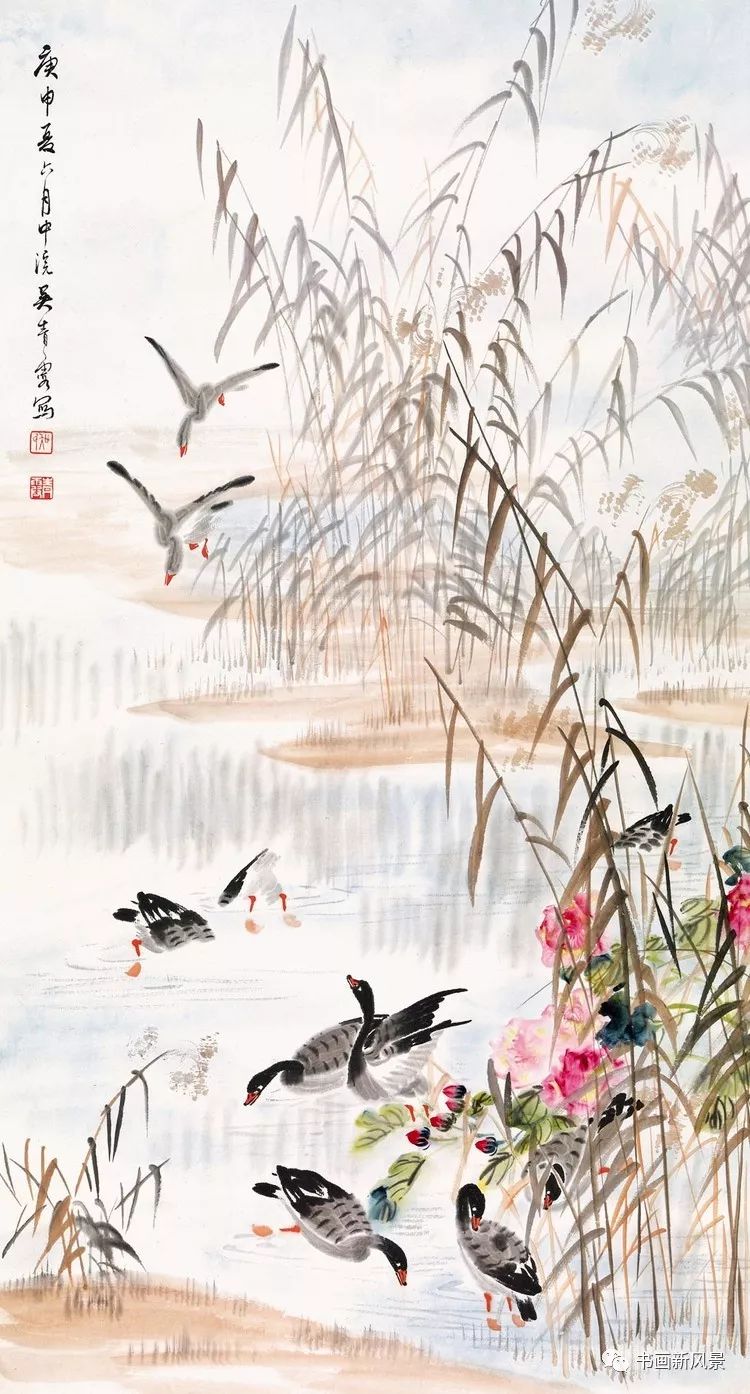 吴青霞画芦雁精品20幅